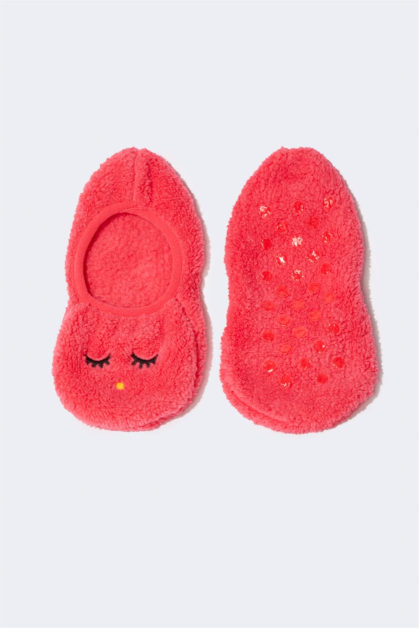 FILLES Violet Chaussures de maison en peluche pour fille