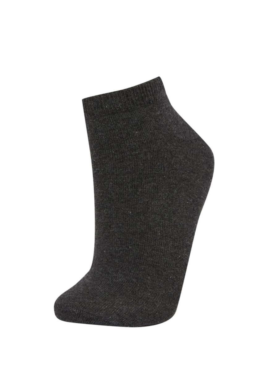 WOMAN Grey Women's Cotton 5 Pack Short Socks