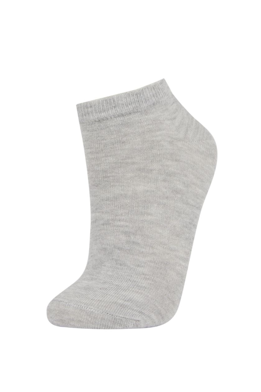 WOMAN Grey Women's Cotton 5 Pack Short Socks