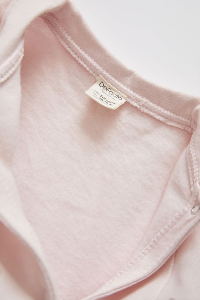 BÉBÉ FILLE Rose Salopette Tissu Sweat Fin 2