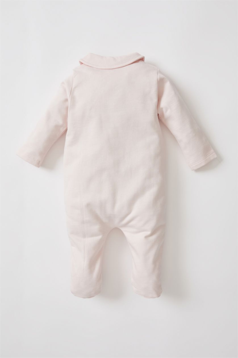 BÉBÉ FILLE Rose Salopette Tissu Sweat Fin 2