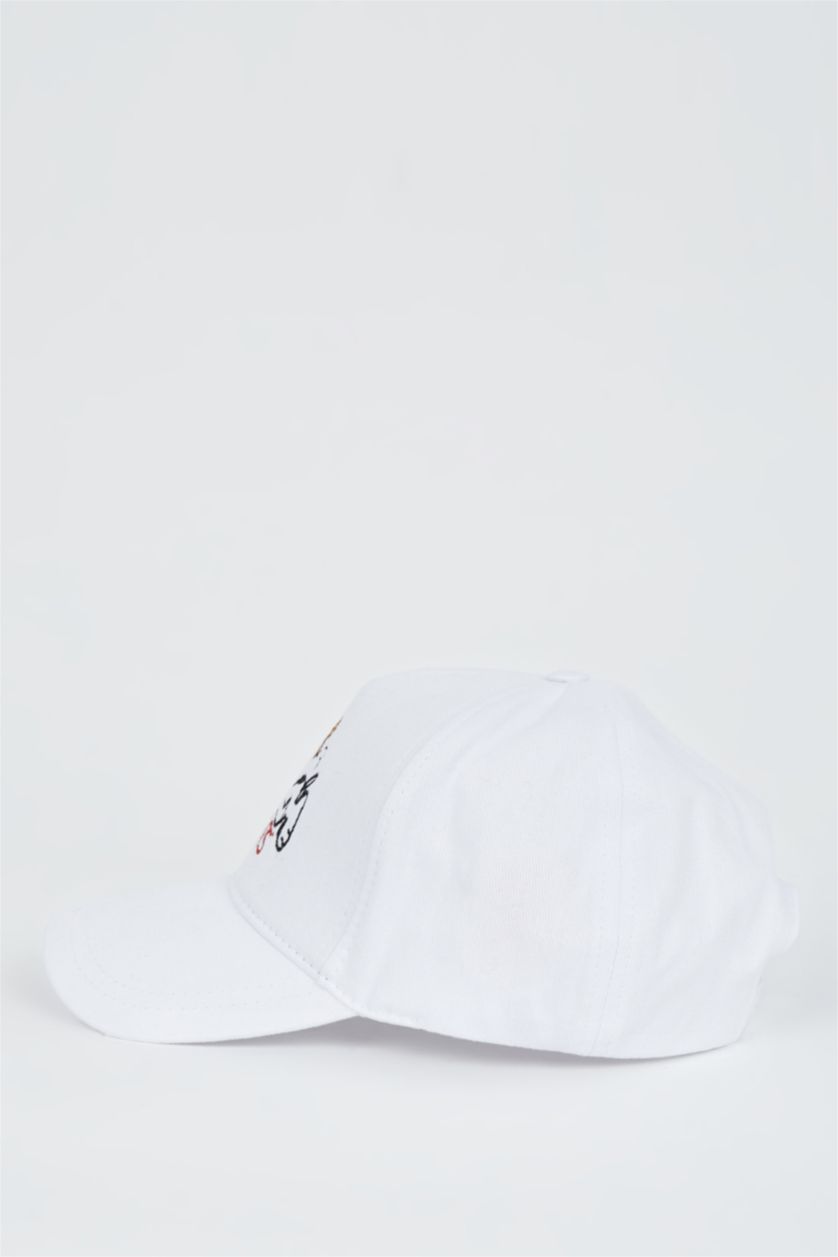 WOMAN White Snoopy Printed Baseball Cap