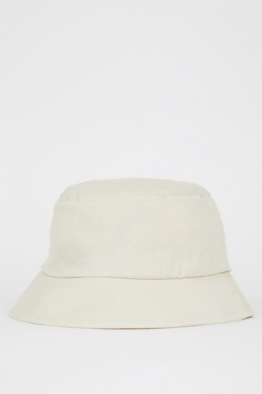 FEMME Beige Chapeau seau brodé sous licence Snoopy pour femmes