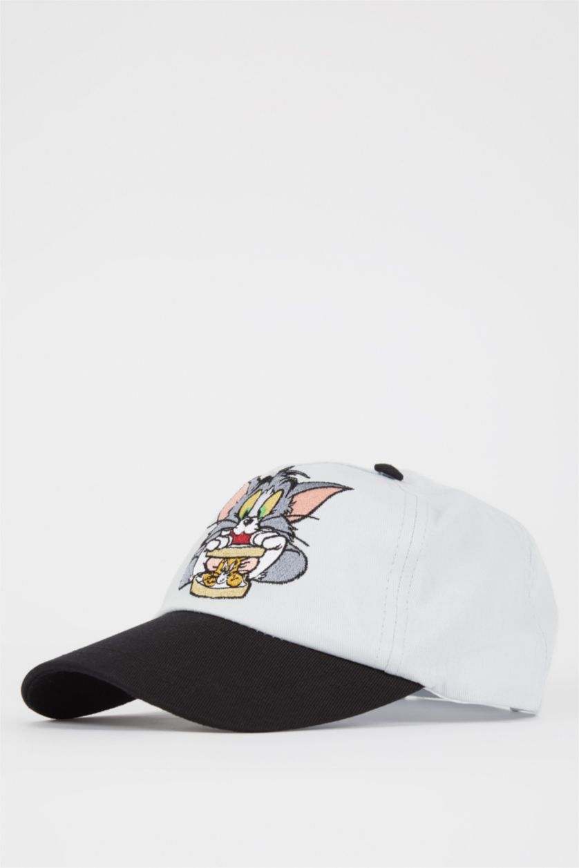 Kadın Açık Gri Kadın Tom & Jerry Cap Şapka