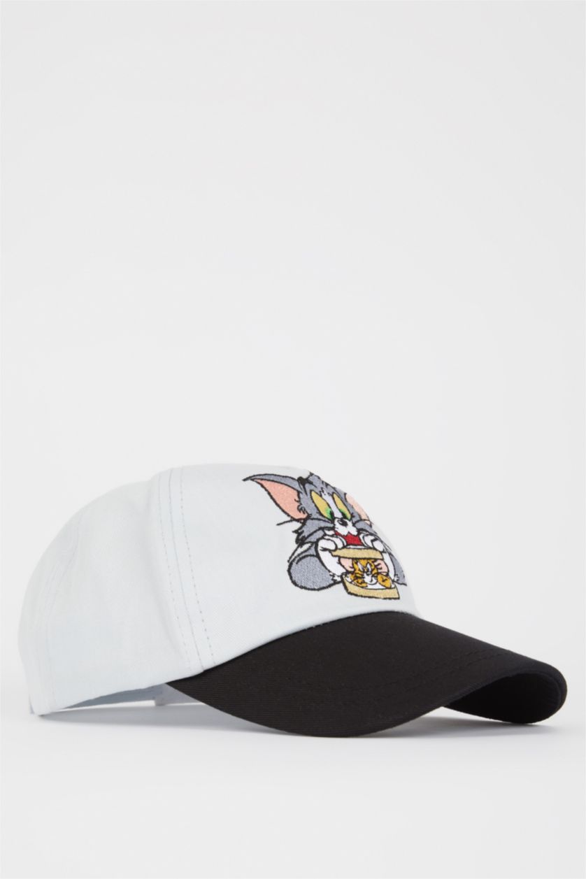 Kadın Açık Gri Kadın Tom & Jerry Cap Şapka
