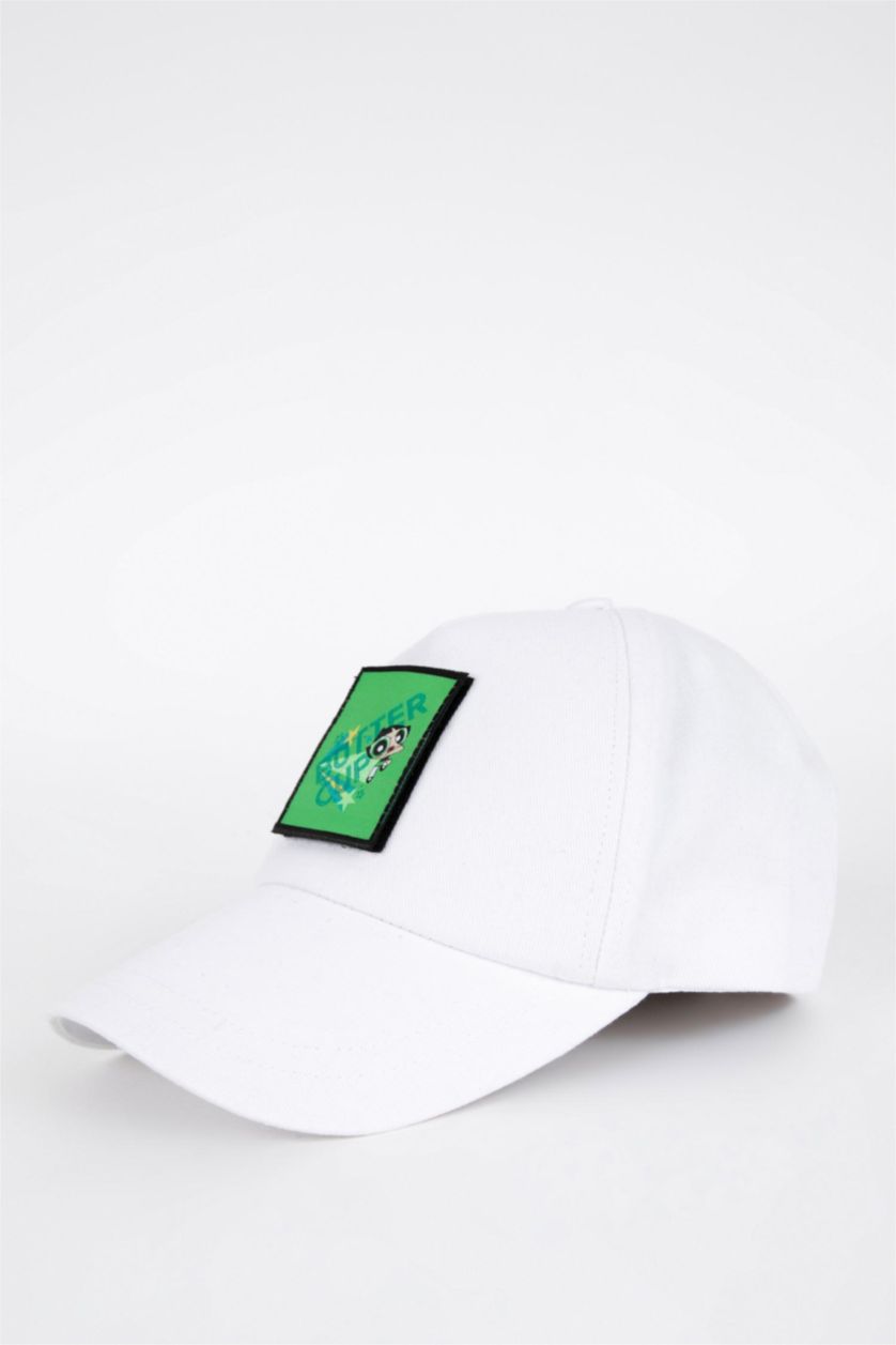 نساء أبيض قبعة كاب نسائي من باورف باف جيرل