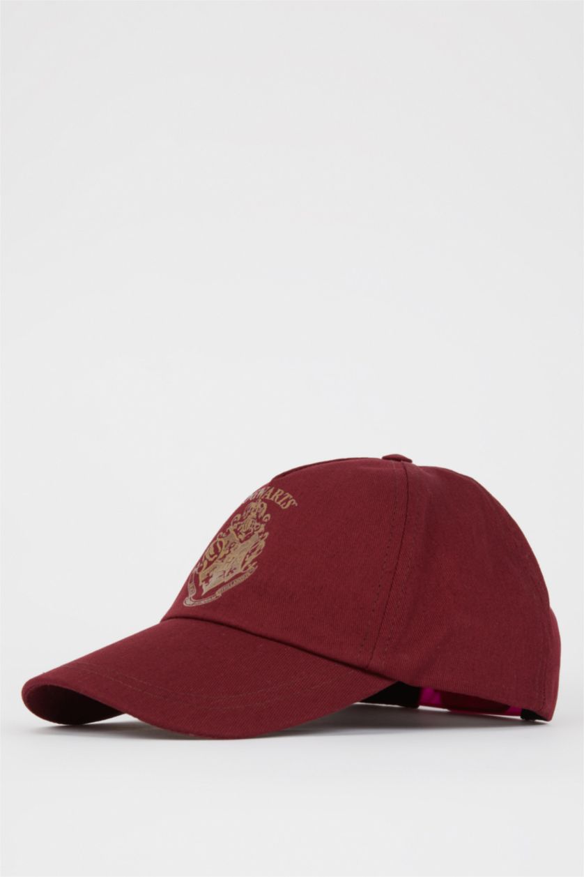 Woman Bordeaux Harry Potter Printed Cap