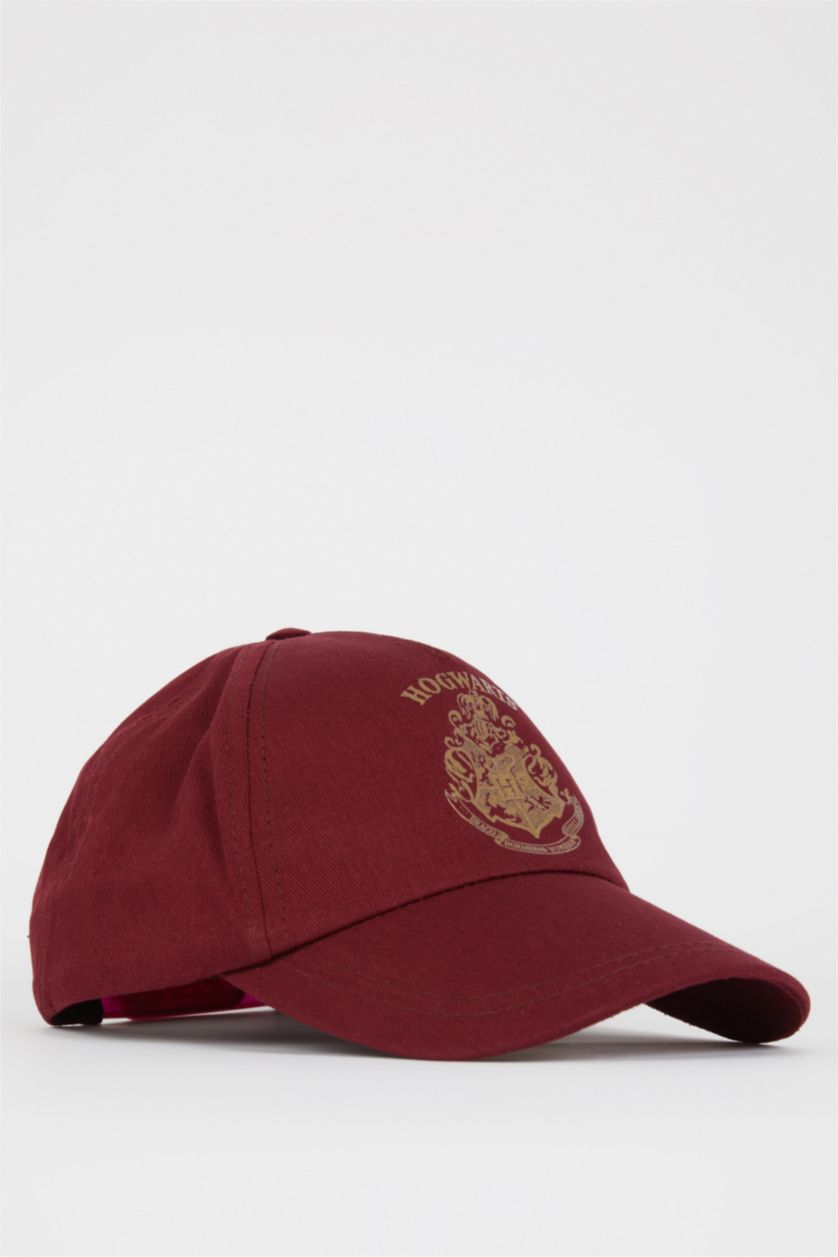 Woman Bordeaux Harry Potter Printed Cap