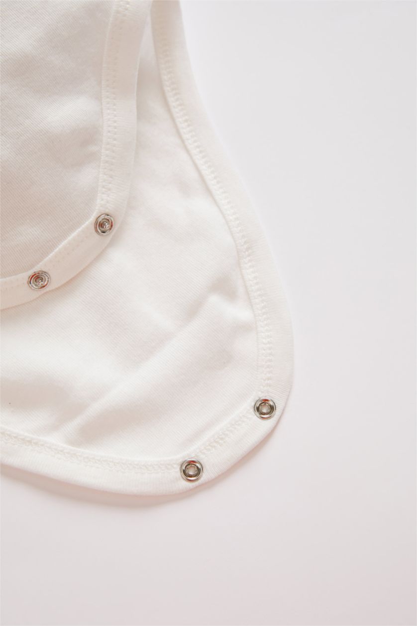 BÉBÉ GARÇON Beige Body bébé garçon à manches courtes en coton nouveau-né à 2 clous