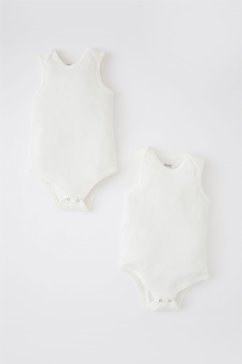 BABY BOY Beige Baby Boy Dinosaur Printed Newborn Cotton Rompers