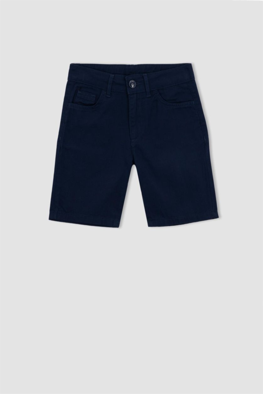 Boys & Teens NAVY Boy Gabardine Shorts