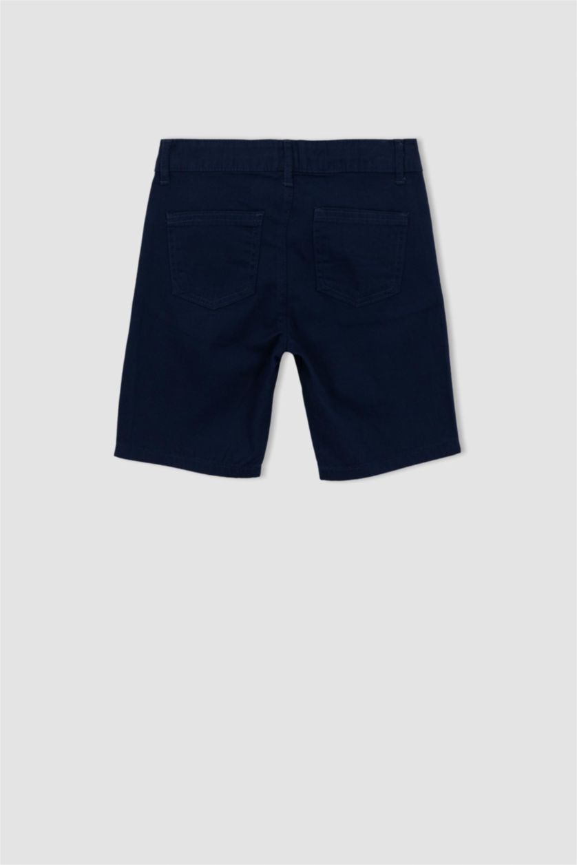 Boys & Teens NAVY Boy Gabardine Shorts