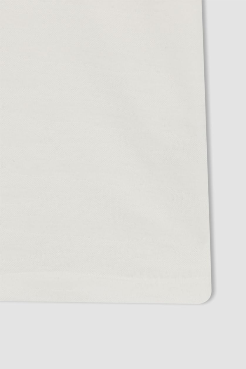 رجالي اوف وايت تي شيرت بولو مودرن فيت نص كم