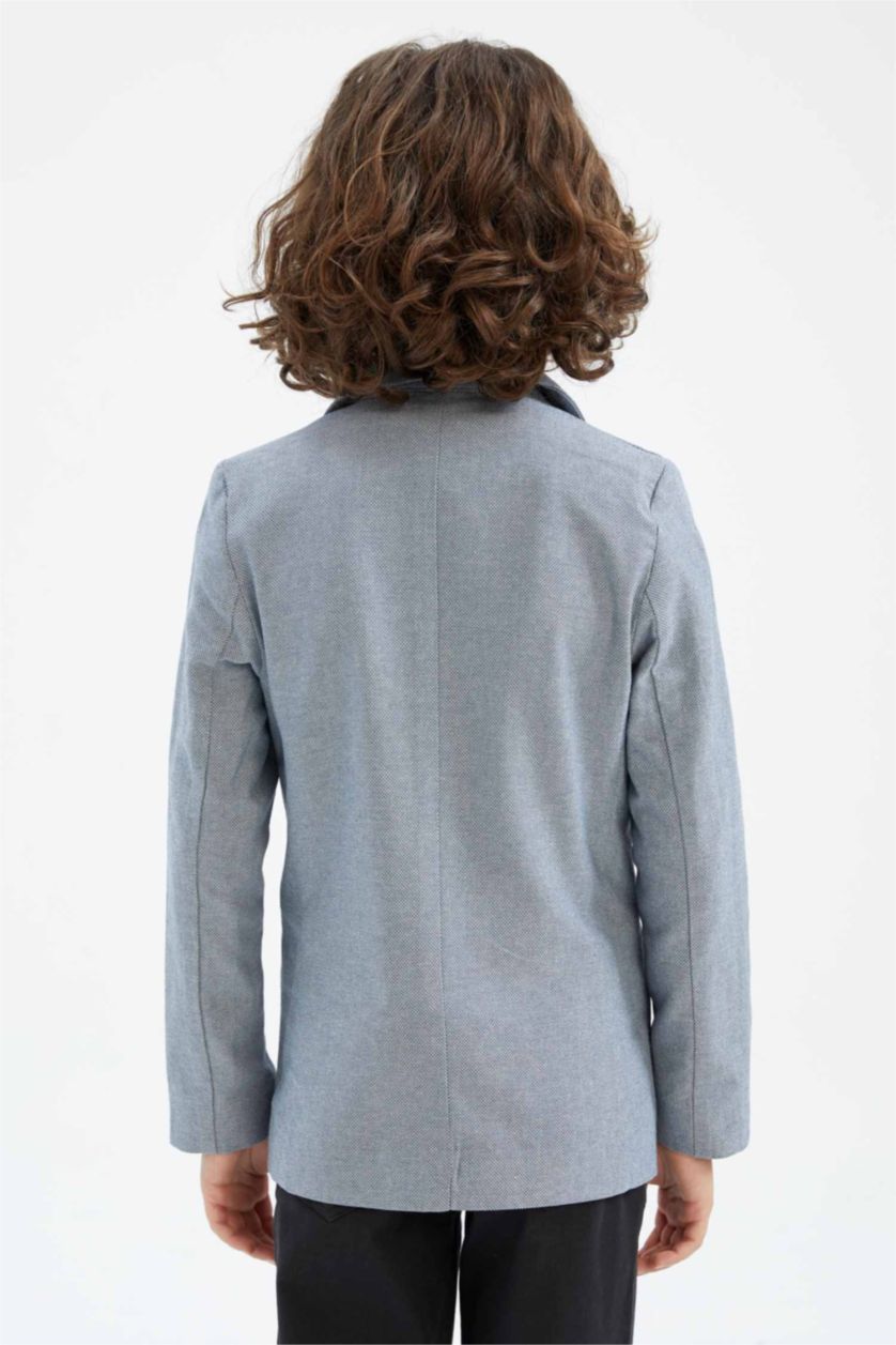 GARÇONS BLEU Clair Veste blazer à poche pour garçon