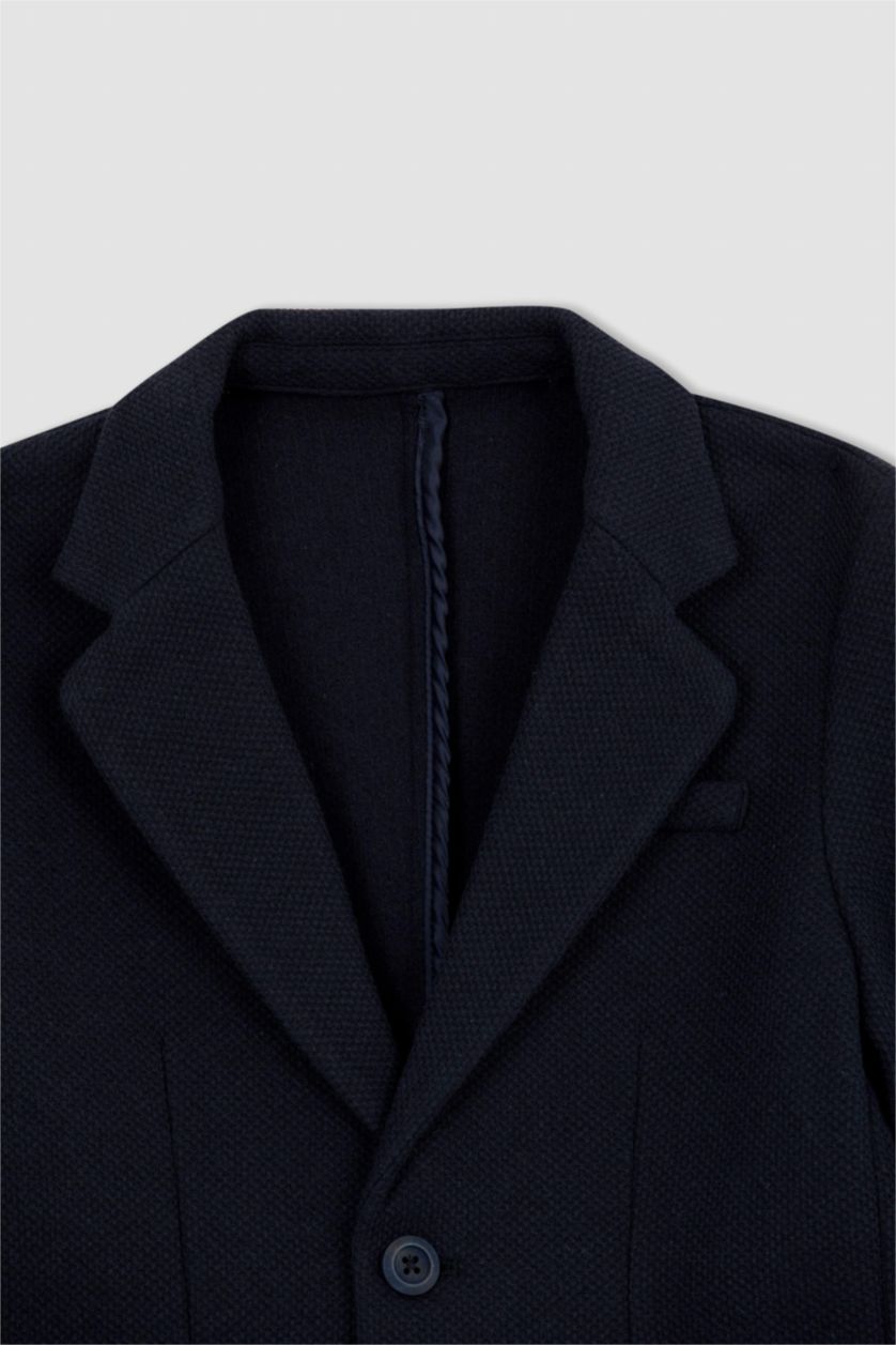 GARÇONS Marin Veste Blazer à coupe régulière avec poches pour Garçon