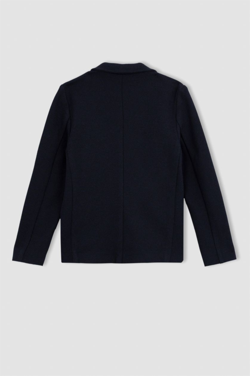 GARÇONS Marin Veste Blazer à coupe régulière avec poches pour Garçon