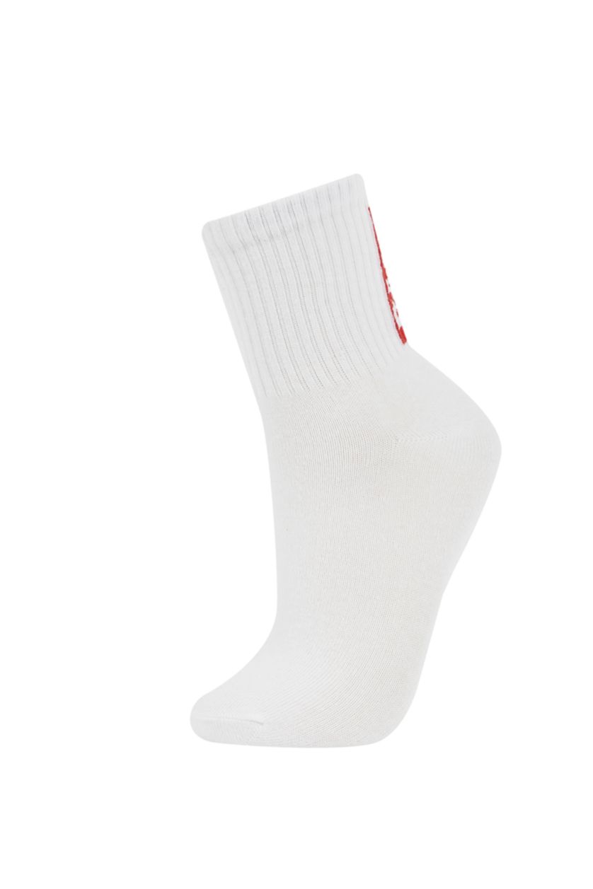 Kadın Karma Kadın 3'lü Pamuklu Uzun Çorap