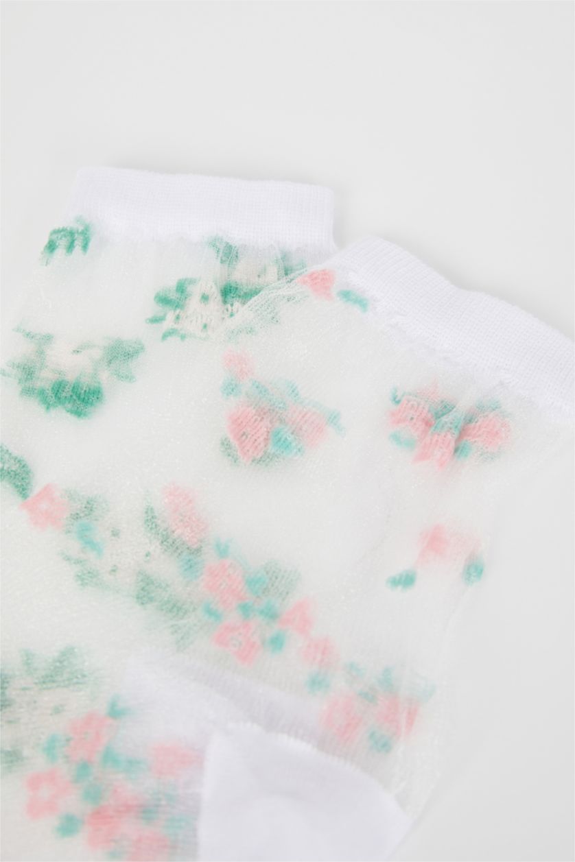 WOMAN White 2 piece Cotton Long sock