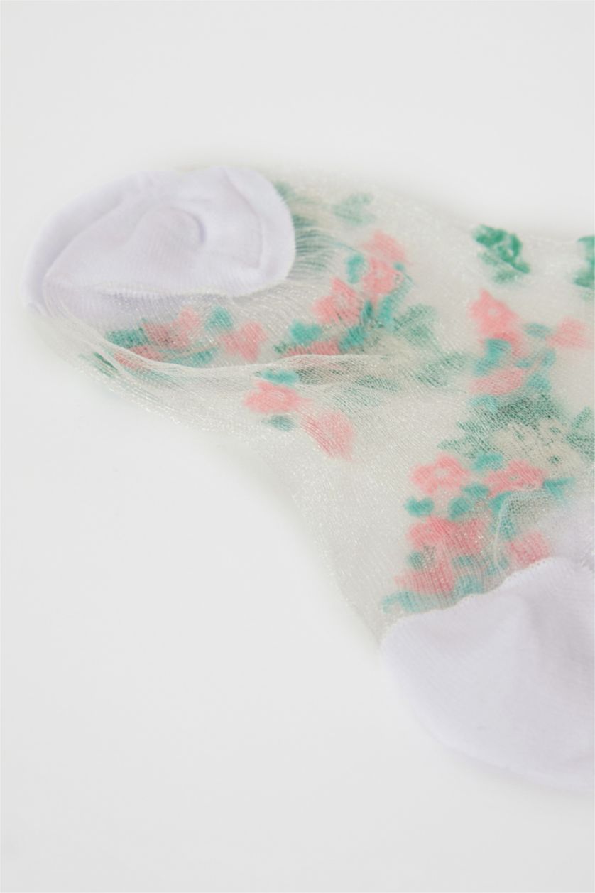 WOMAN White 2 piece Cotton Long sock