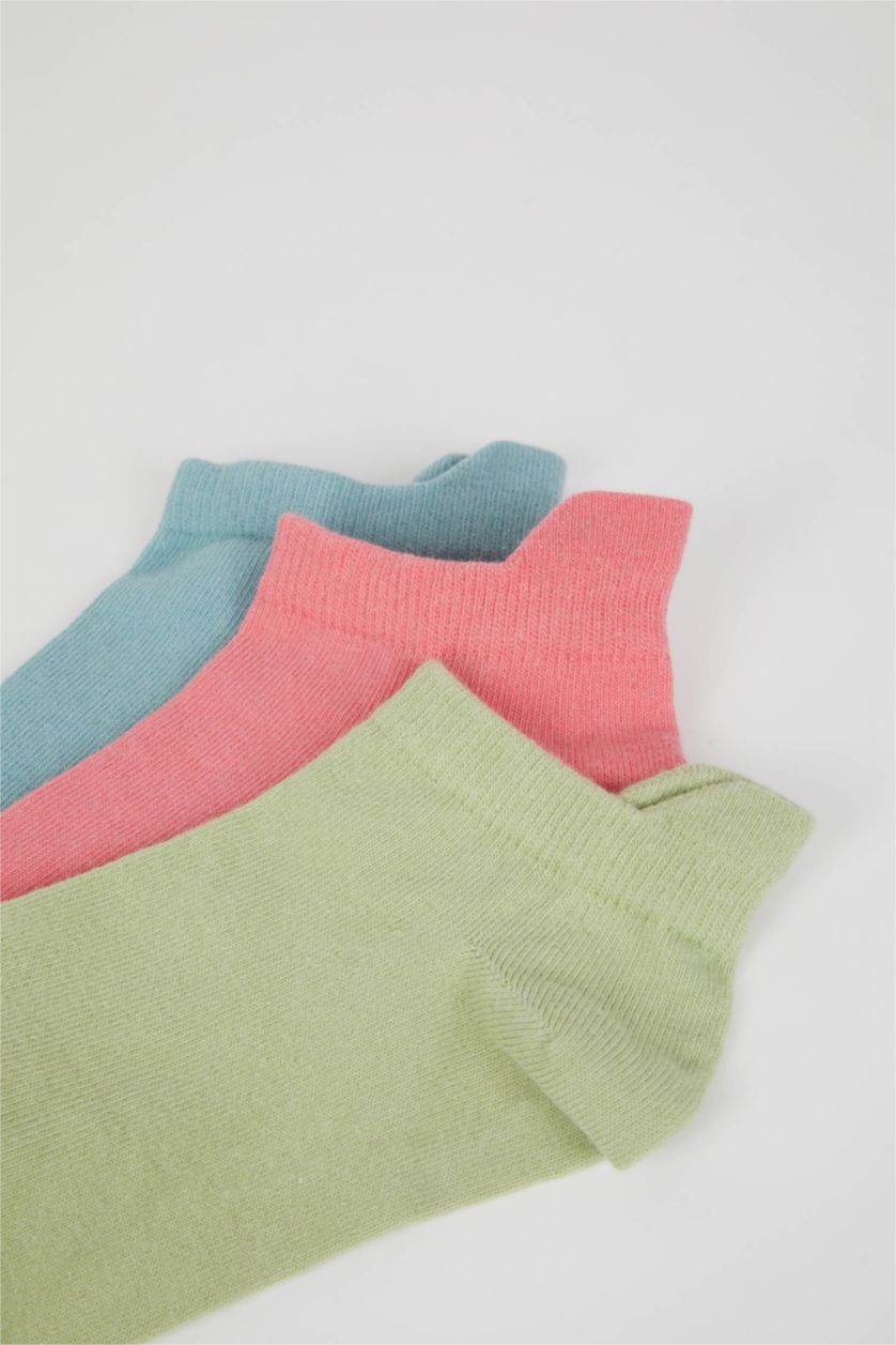 WOMAN Pink Women's Cotton 3 Pack Short Socks