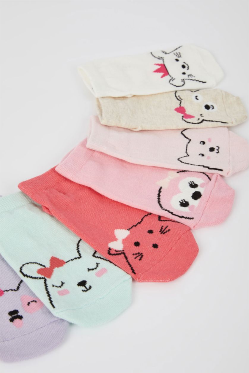 FILLES Karma Lot de 7 paires de chaussettes courtes en coton pour fille
