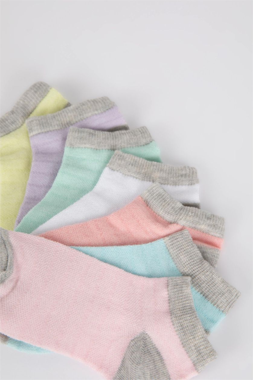 FILLES Karma Lot de 7 paires de chaussettes courtes en coton pour fille