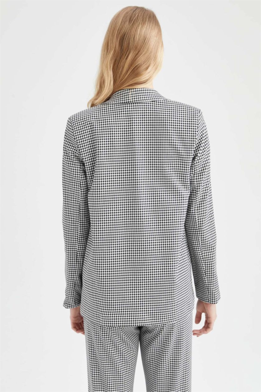 Kadın Siyah Loose Fıt Blazer Ceket