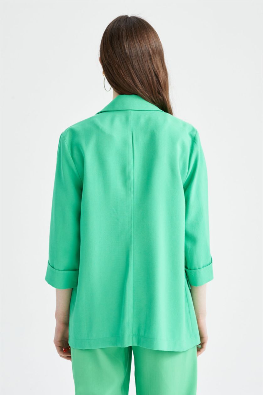 Kadın Açık Yeşil Regular Fıt Blazer Ceket