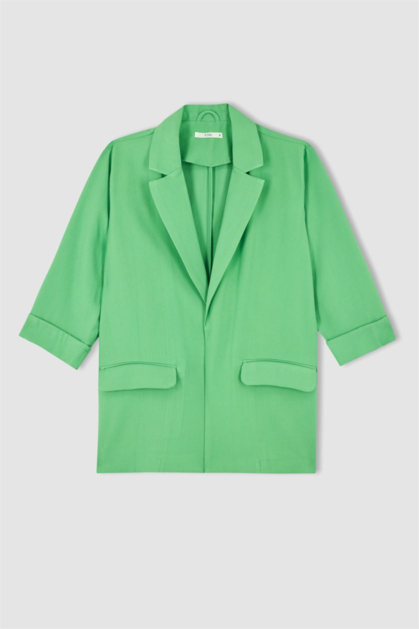 Kadın Açık Yeşil Regular Fıt Blazer Ceket