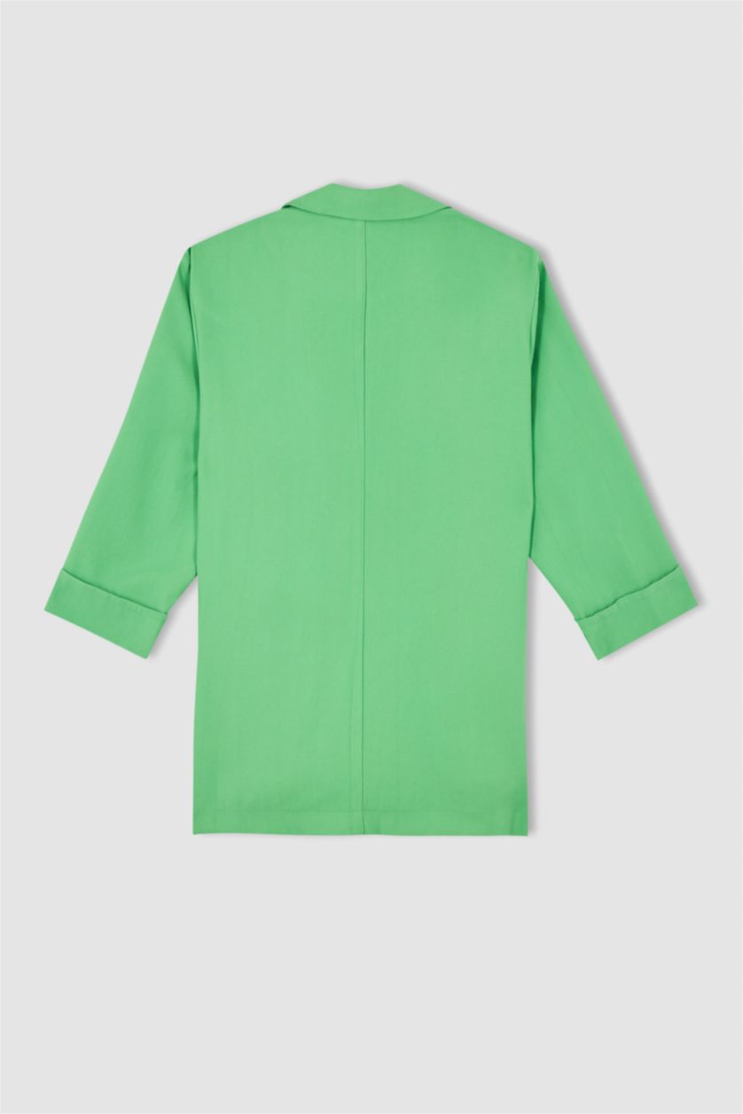 Kadın Açık Yeşil Regular Fıt Blazer Ceket