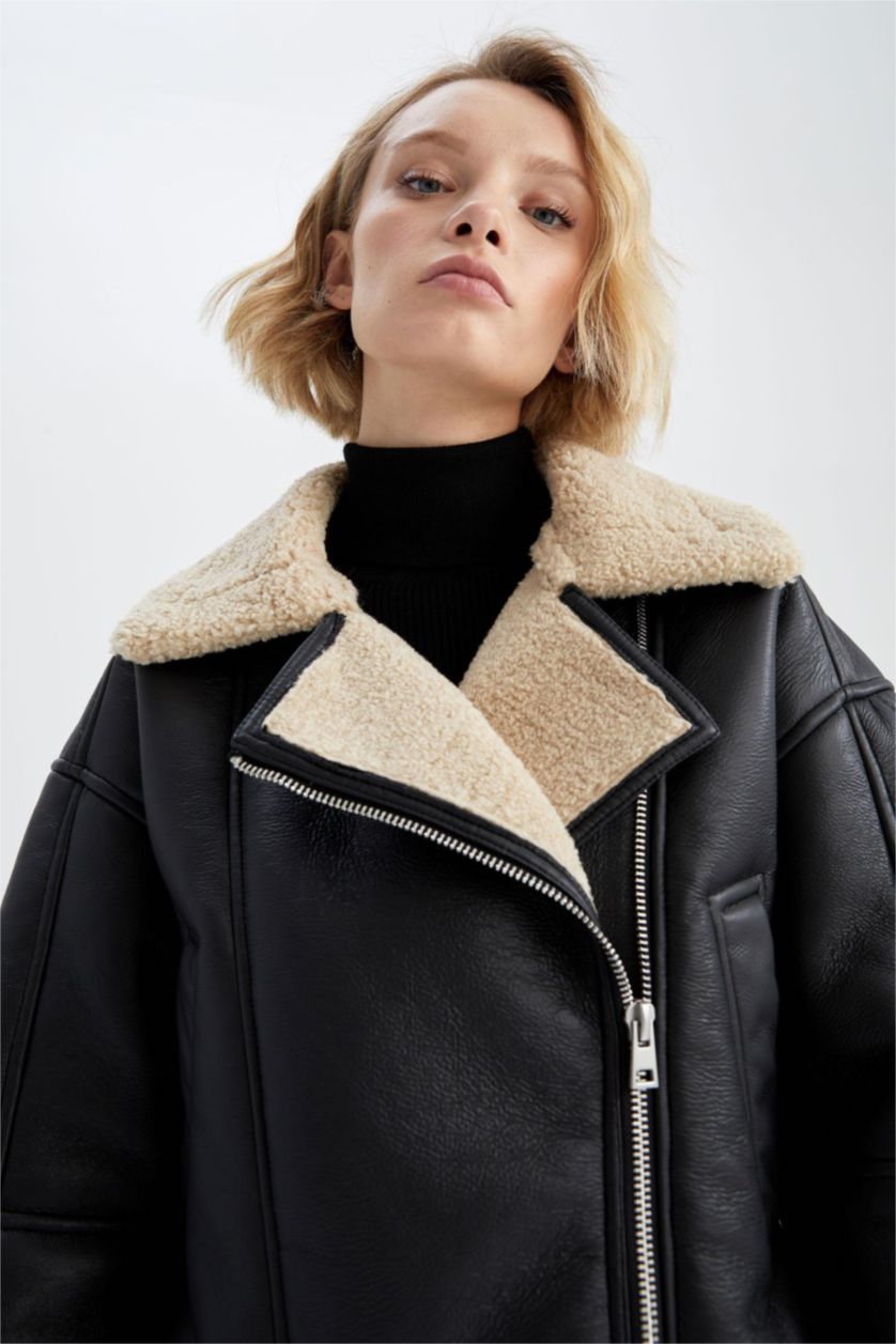 FEMME Noir Faux Leather Jacket