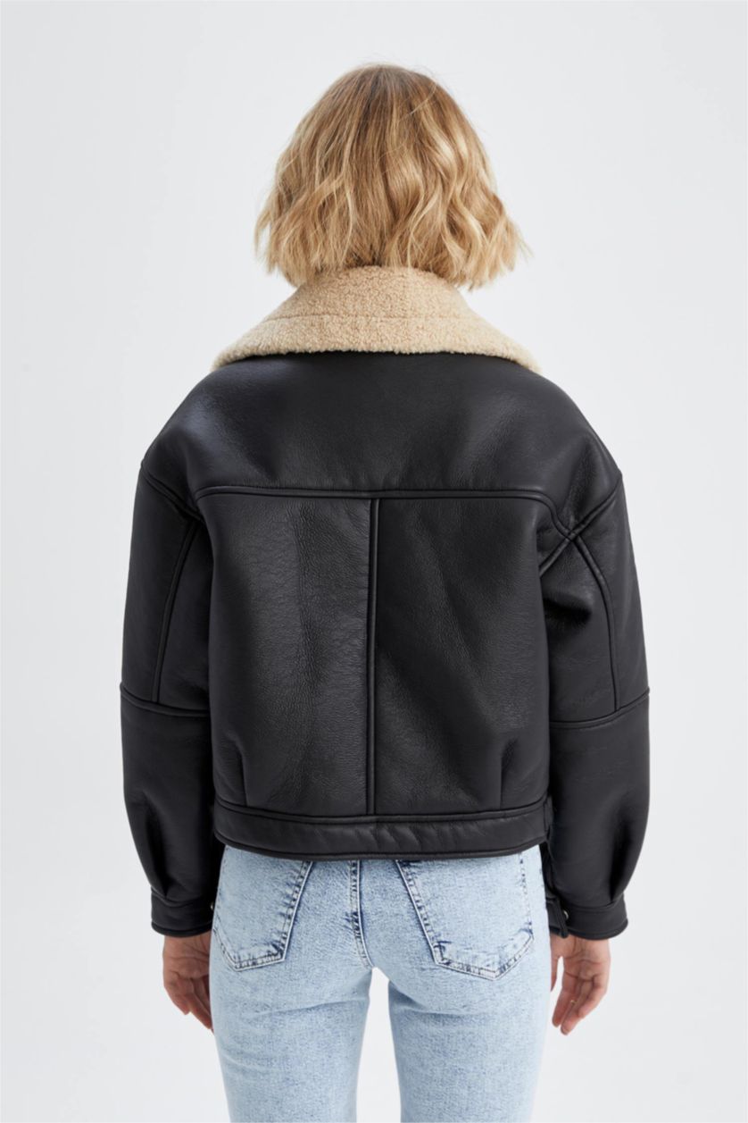 FEMME Noir Faux Leather Jacket