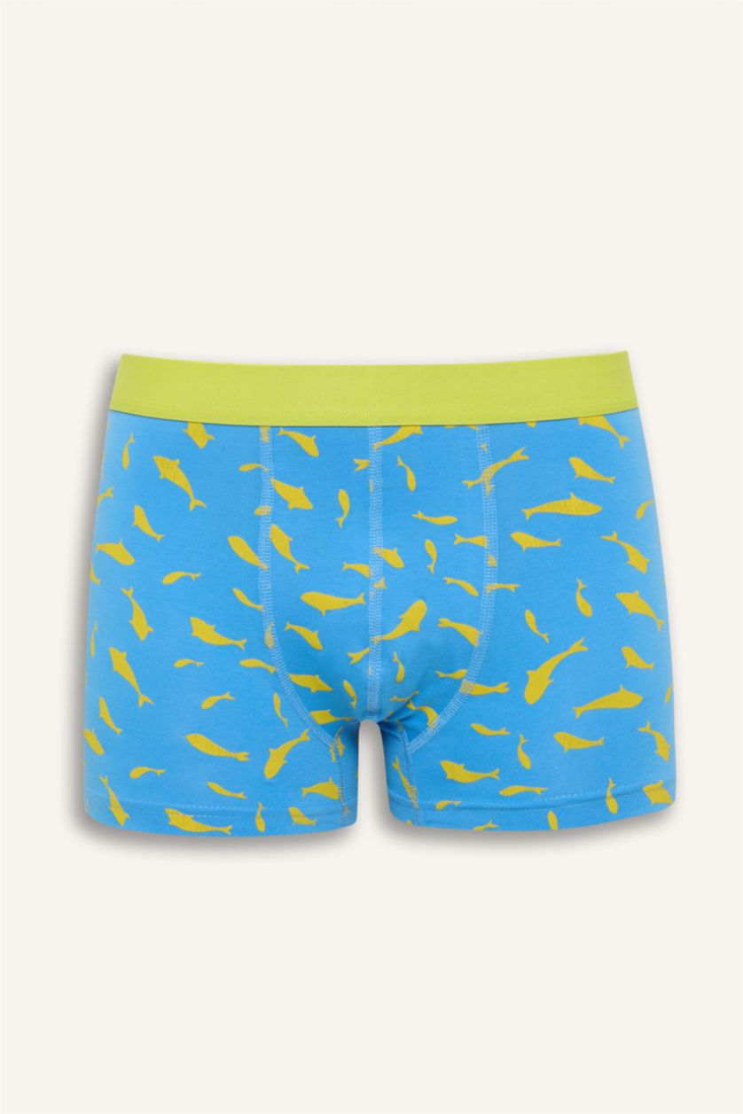 رجال كحلي Regular Fit Printed 3 Piece Boxers