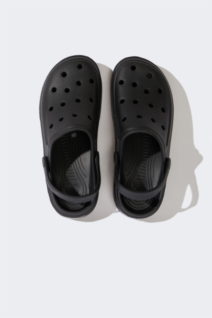 Erkek Siyah Erkek Düz Taban Eva Sandalet