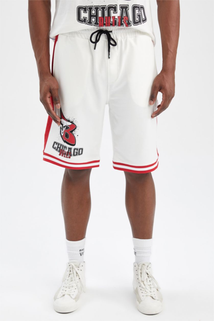 MAN Ecru Defacto Fit Oversize Fit Shorts