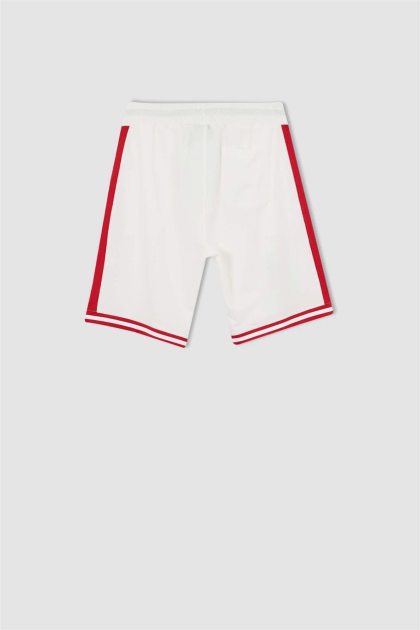 MAN Ecru Defacto Fit Oversize Fit Shorts