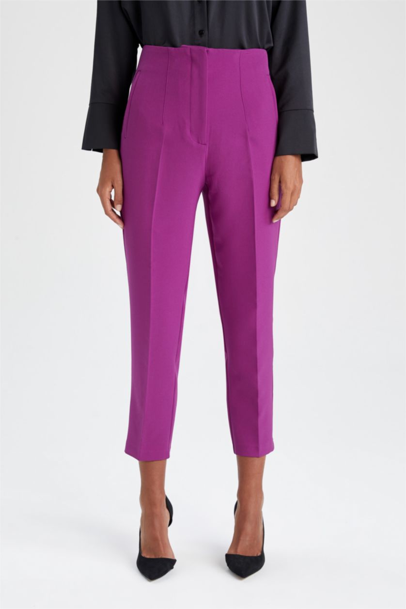 FEMME Violet Taille haute Coupe standard