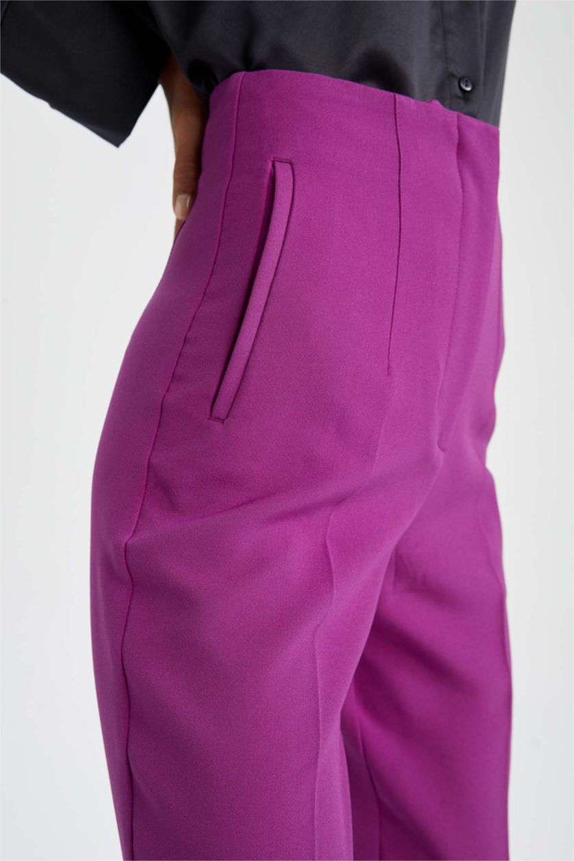 FEMME Violet Taille haute Coupe standard