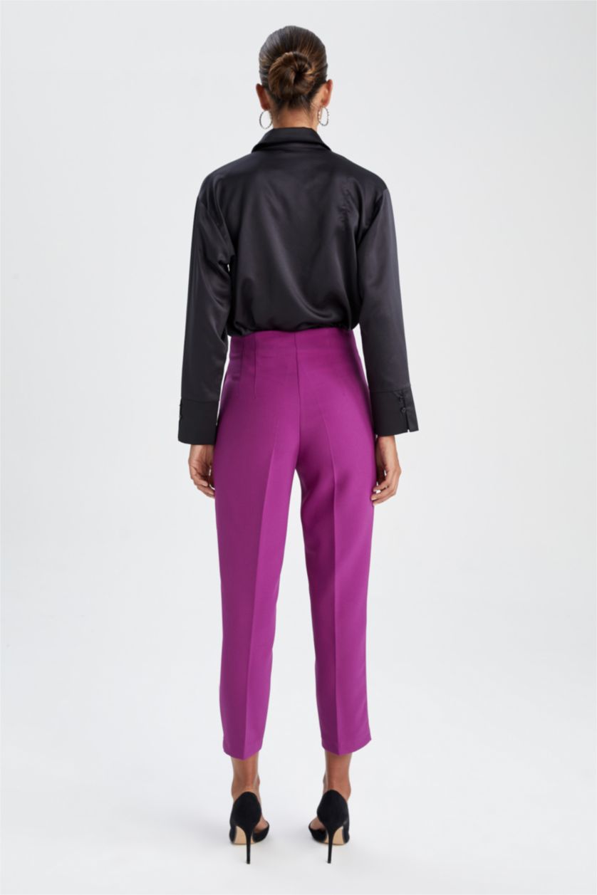 FEMME Violet Taille haute Coupe standard