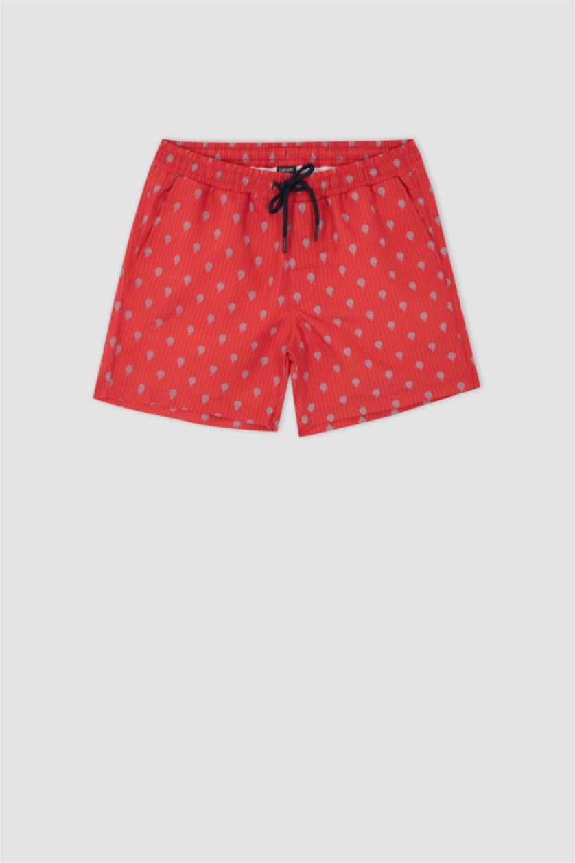 HOMME Rouge Short de Bain à motifs