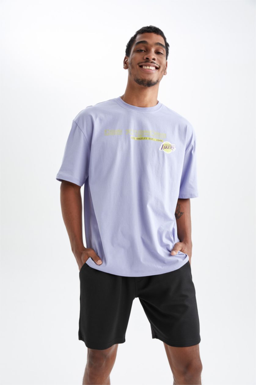 MAN Light Lilac Short Sleeve T-Shirt