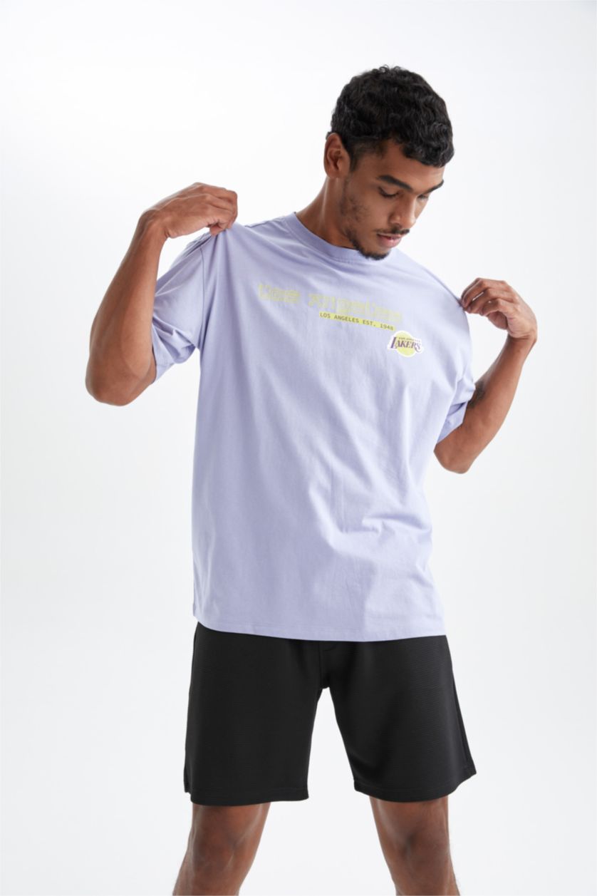 MAN Light Lilac Short Sleeve T-Shirt