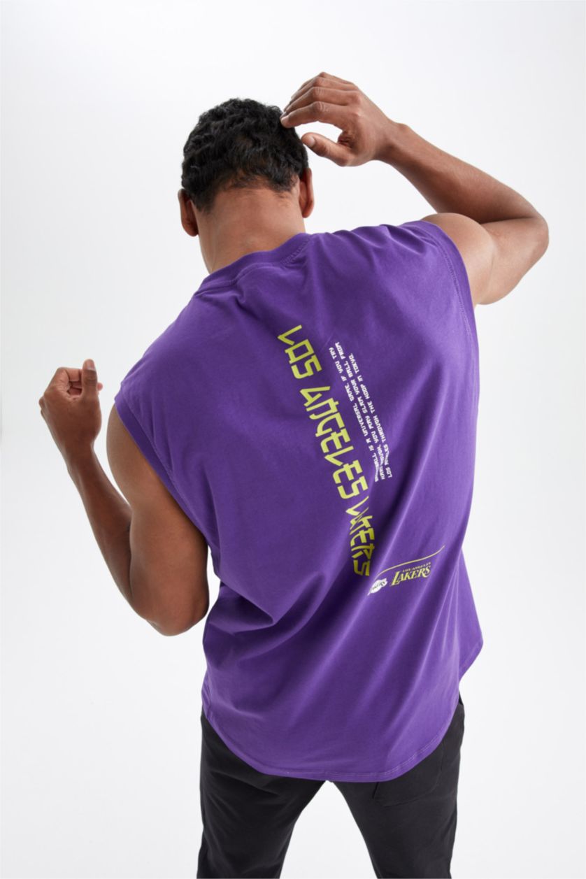 MAN Dark Purple Short Sleeve T-Shirt