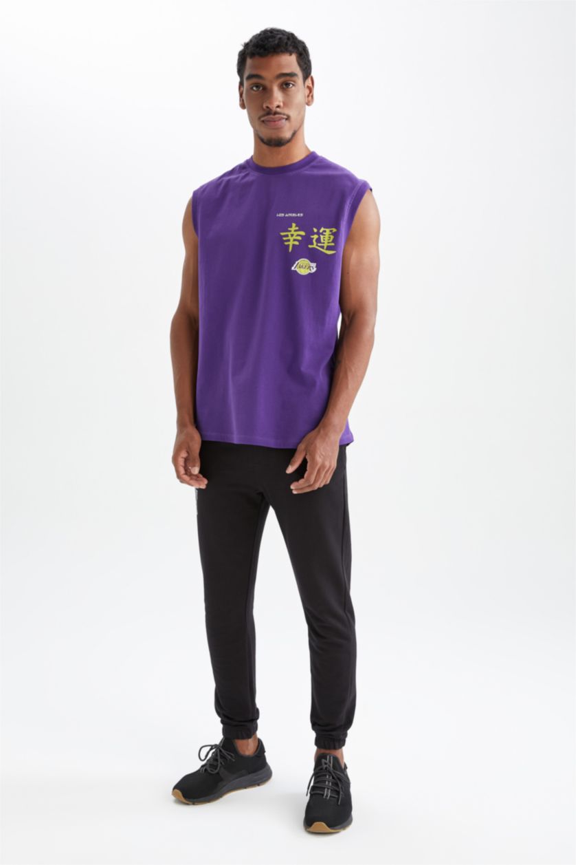 MAN Dark Purple Short Sleeve T-Shirt