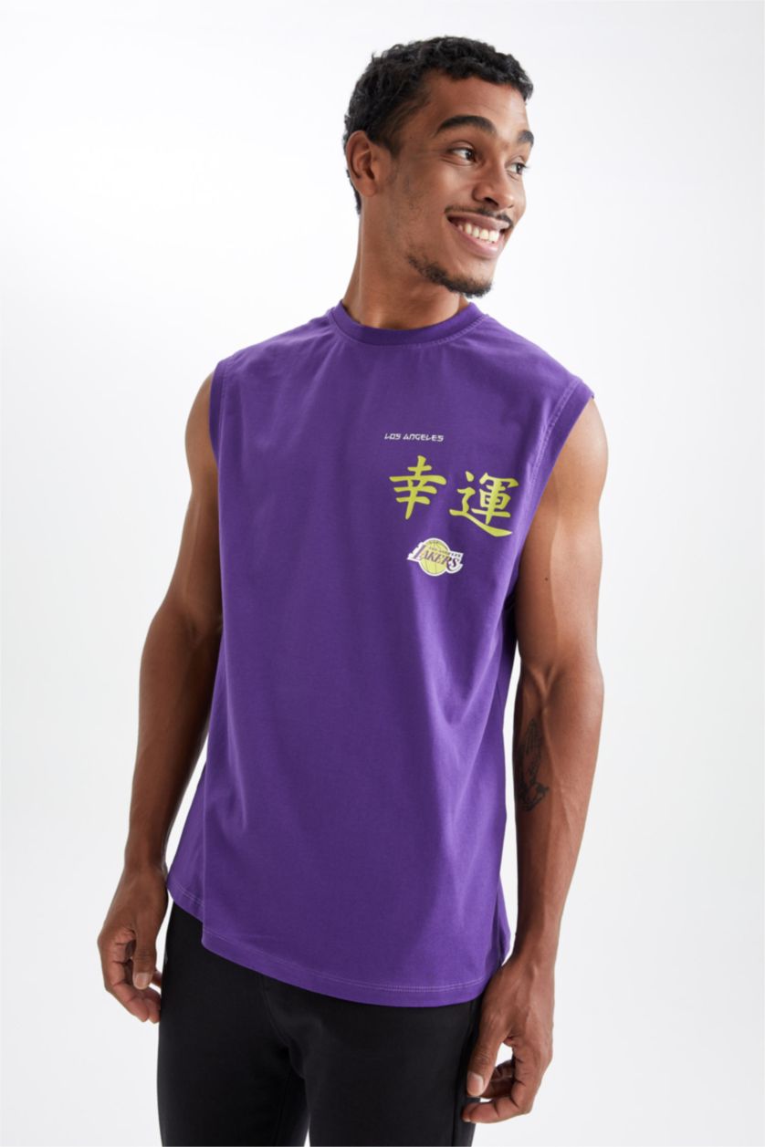 MAN Dark Purple Short Sleeve T-Shirt
