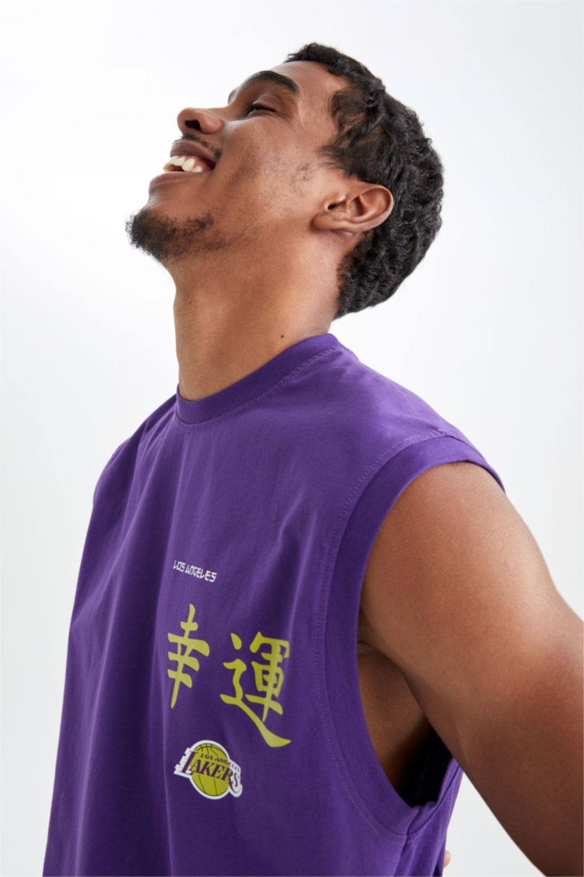 MAN Dark Purple Short Sleeve T-Shirt