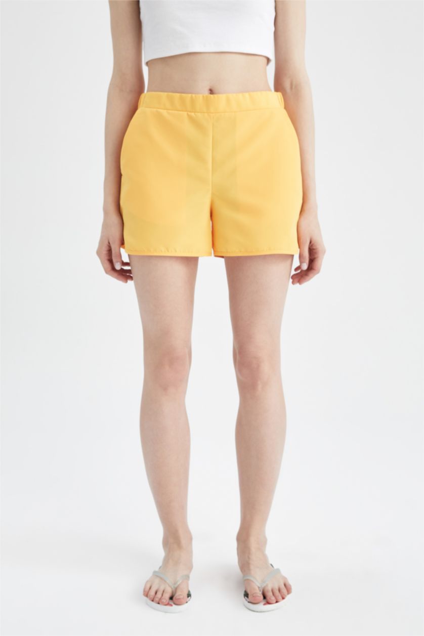 FEMME Jaune Micro short de bain coupe standard Fall In Love