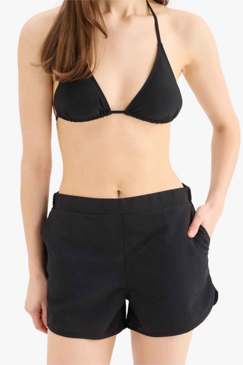 WOMAN Black Fall in Love Quick Dry Swim Shorts