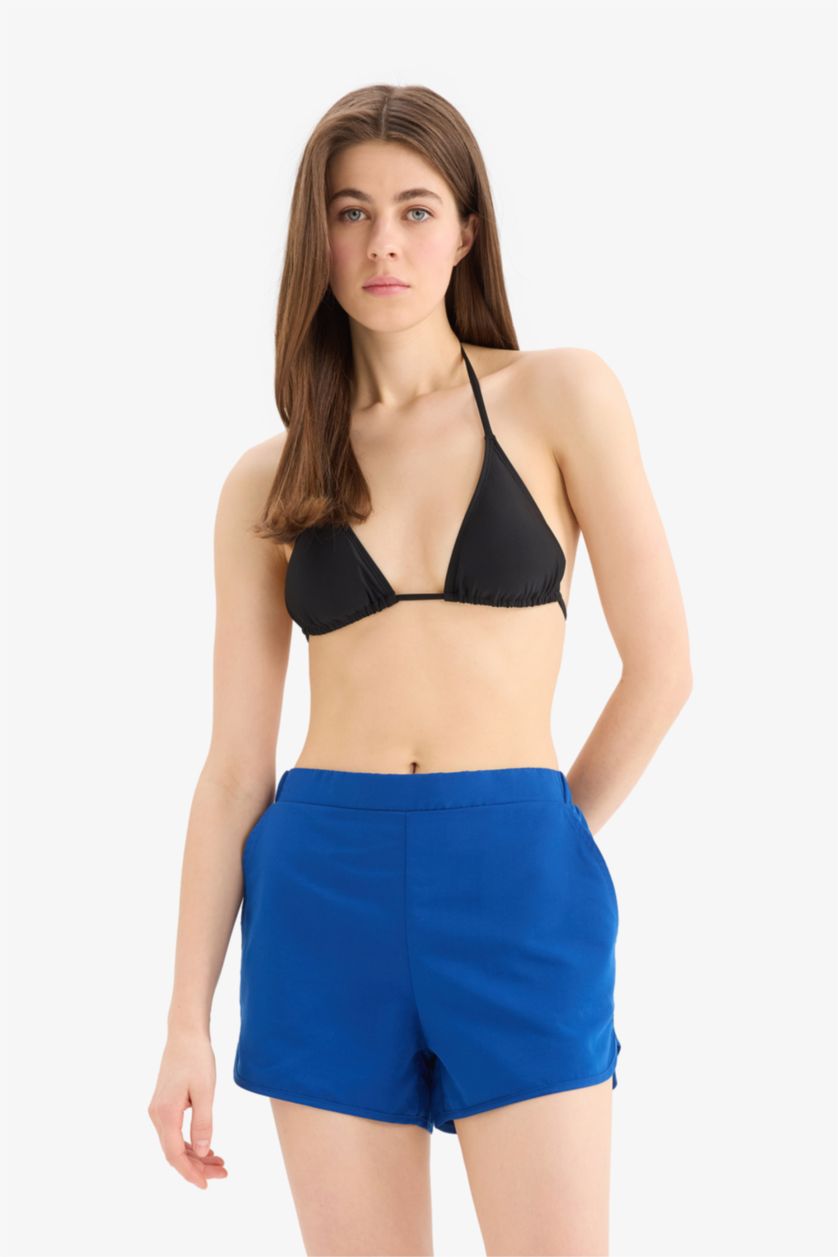 Әйелдерге Көк Fall in Love қалыпты пішім Тоқымалы жүзу шолақ шалбар