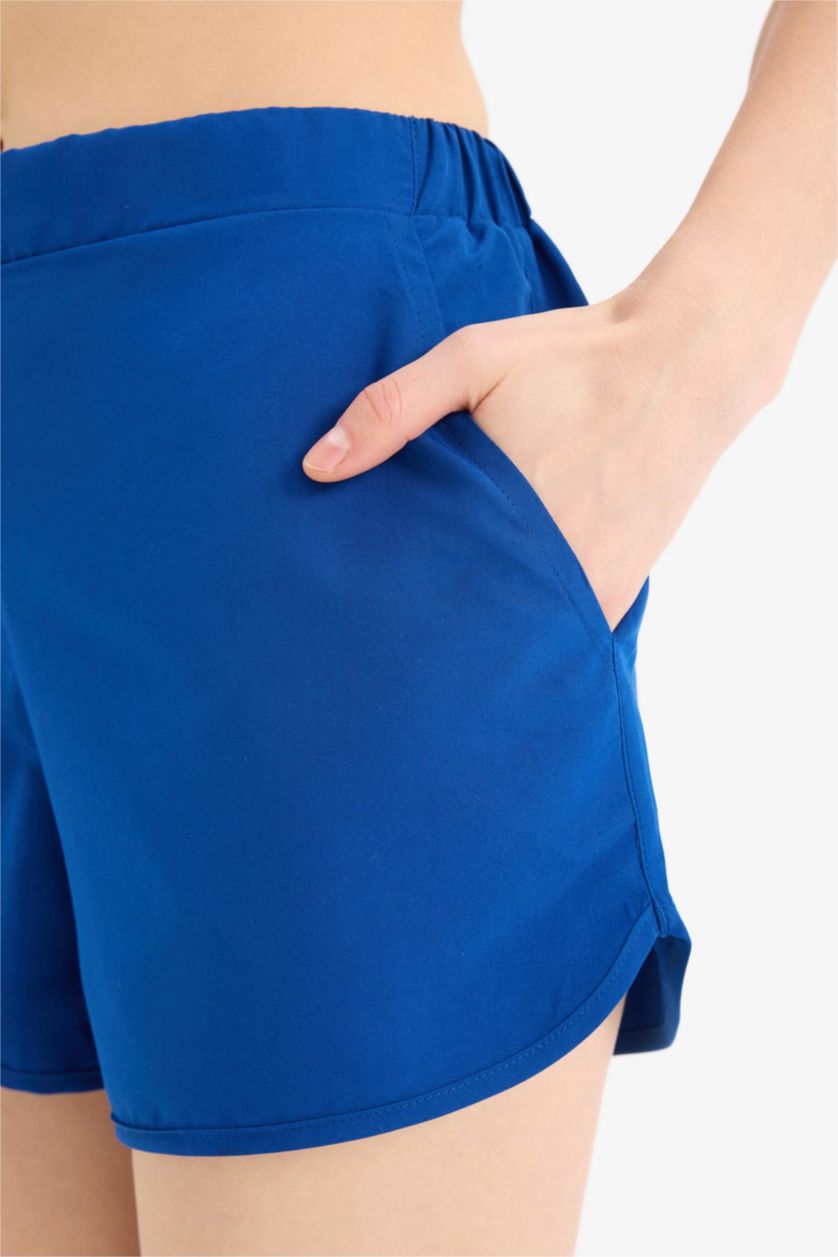 Әйелдерге Көк Fall in Love қалыпты пішім Тоқымалы жүзу шолақ шалбар